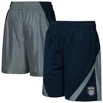 Youth Outerstuff Black/Gray San Diego FC Color Blocked Shorts
