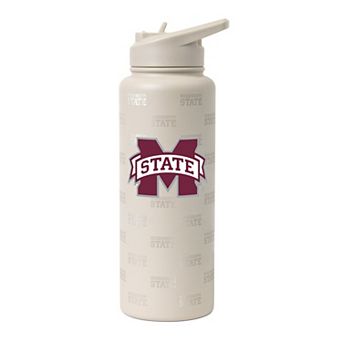 Logo Brands Mississippi State Bulldogs 34oz. Sand Ghost Quencher Bottle