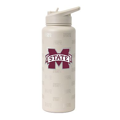 Logo Brands Mississippi State Bulldogs 34oz. Sand Ghost Quencher Bottle