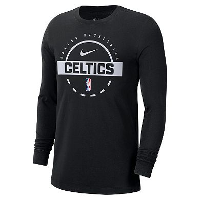 Men's Nike Black Boston Celtics Authentic Long Sleeve Practice T-Shirt