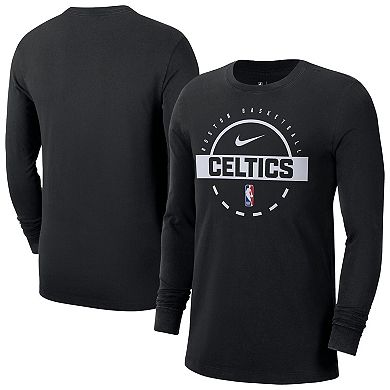 Men's Nike Black Boston Celtics Authentic Long Sleeve Practice T-Shirt