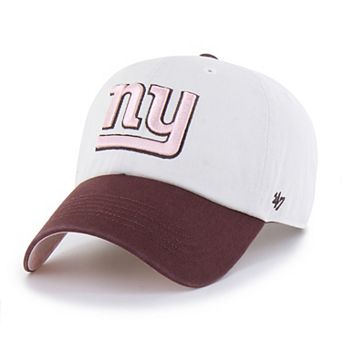 Unisex '47 Stone/Burgundy New York Giants Love Letter Clean Up Adjustable Hat