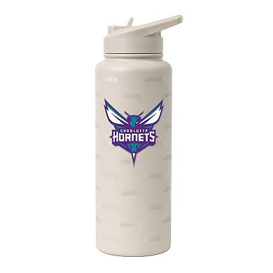 Logo Brands Charlotte Hornets 34oz. Sand Ghost Quencher Bottle