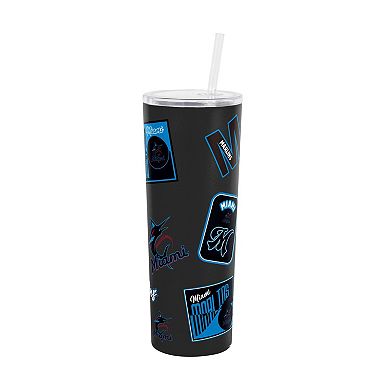 Logo Brands Miami Marlins 30oz Dreamweave Straw Tumbler