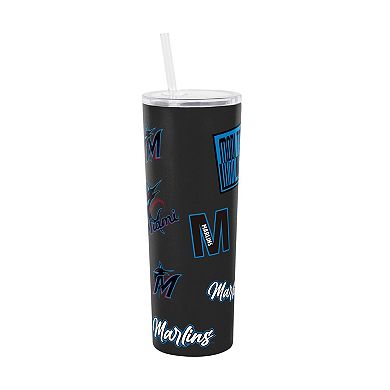 Logo Brands Miami Marlins 30oz Dreamweave Straw Tumbler