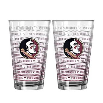 Logo Brands Florida State Seminoles Two-Pack Chant Fade 16oz. Pint Glass Set