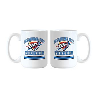 Oklahoma City Thunder 15oz. Current & Throwback Mug Set