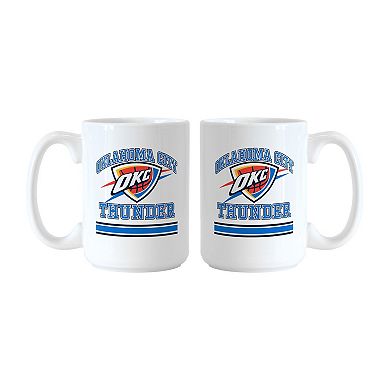 Oklahoma City Thunder 15oz. Current & Throwback Mug Set