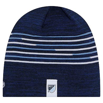 Men's New Era Blue Sporting Kansas City 2026 Kickoff Knit Beanie