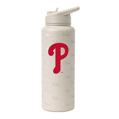 Logo Brands Philadelphia Phillies 34oz. Sand Ghost Quencher Bottle
