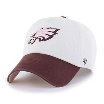 Unisex '47 Stone/Burgundy Philadelphia Eagles Love Letter Clean Up Adjustable Hat
