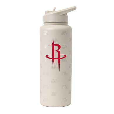 Logo Brands Houston Rockets 34oz. Sand Ghost Quencher Bottle