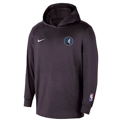 Men's Nike Black Minnesota Timberwolves Authentic Practice Yoga Restore Dri-Fit Pullover Hoodie