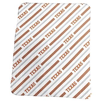 Texas Longhorns Classic Vertical Stripe Fleece Throw Blanket