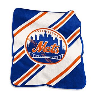 New York Mets Raschel Stripe Throw Blanket