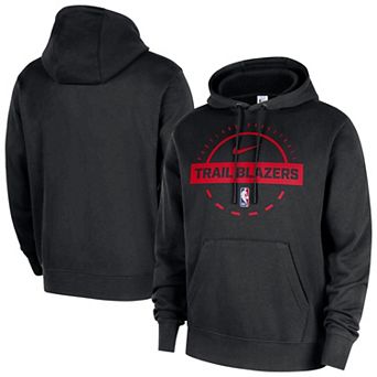 Men's Nike Black Portland Trail Blazers 2025/26 Authentic Practice Club Pullover Hoodie