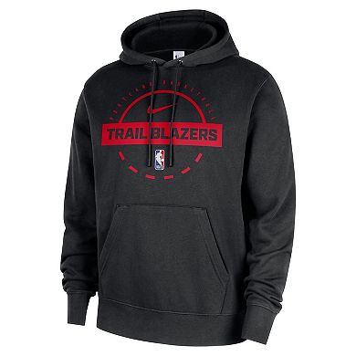 Men's Nike Black Portland Trail Blazers 2025/26 Authentic Practice Club Pullover Hoodie