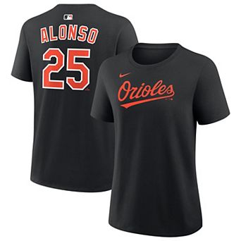 Women's Nike Pete Alonso Black Baltimore Orioles Name & Number T-Shirt
