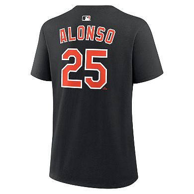 Women's Nike Pete Alonso Black Baltimore Orioles Name & Number T-Shirt