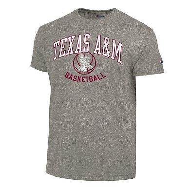 Men's Champion Gray Texas A&M Aggies Ol' Sarge Basketball Tri-Blend T-Shirt