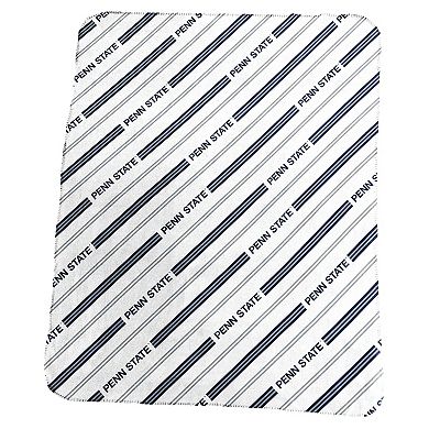 Penn State Nittany Lions Classic Vertical Stripe Fleece Throw Blanket