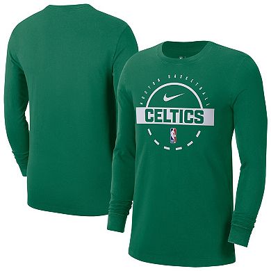 Men's Nike Kelly Green Boston Celtics Authentic Long Sleeve Practice T-Shirt