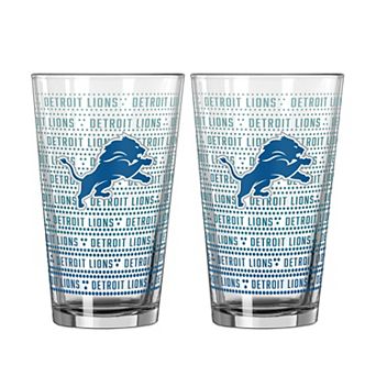 Logo Brands Detroit Lions Two-Pack Chant Fade 16oz. Pint Glass Set