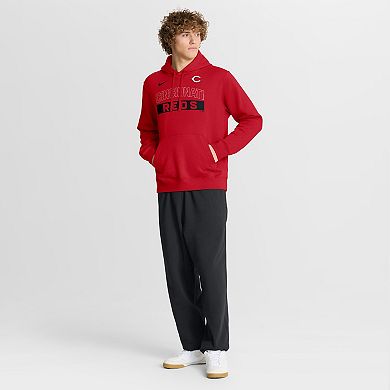 Men's Nike Red Cincinnati Reds Primetime Club Hoodie