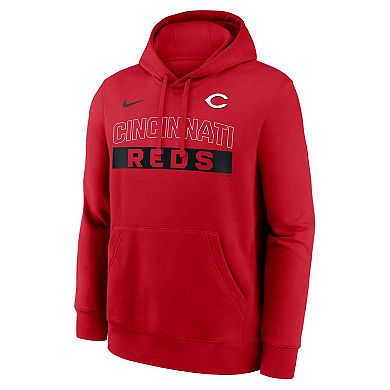 Men's Nike Red Cincinnati Reds Primetime Club Hoodie