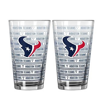 Logo Brands Houston Texans Two-Pack Chant Fade 16oz. Pint Glass Set