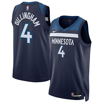 Unisex Nike Rob Dillingham Navy Minnesota Timberwolves Swingman Jersey - Icon Edition