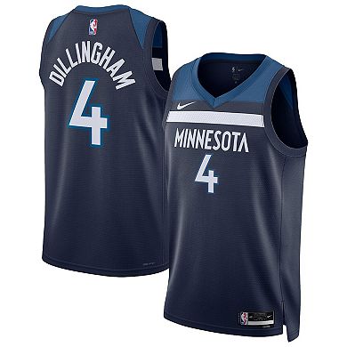 Unisex Nike Rob Dillingham Navy Minnesota Timberwolves Swingman Jersey - Icon Edition