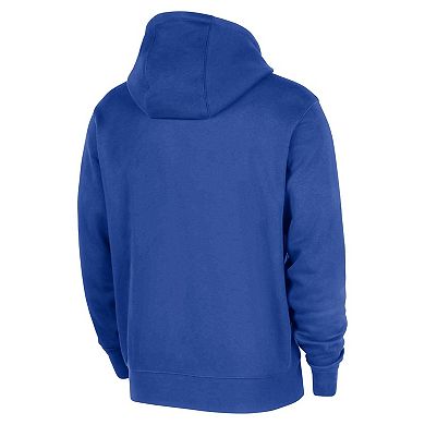 Men's Nike Blue Dallas Mavericks 2025/26 Authentic Practice Club Pullover Hoodie