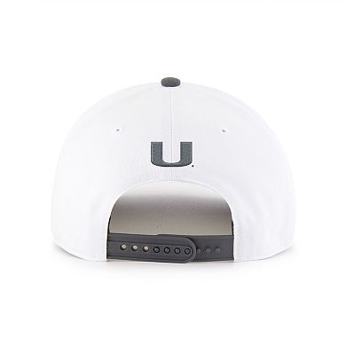 Men's '47 White Miami Hurricanes Two-Tone Hitch Adjustable Hat