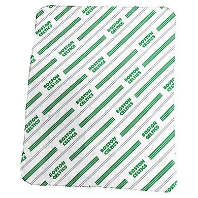 Boston Celtics Classic Vertical Stripe Fleece Throw Blanket