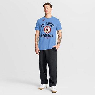 Men's Nike Light Blue St. Louis Cardinals Cooperstown Collection T-Shirt