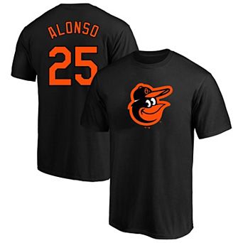 Men's Profile Pete Alonso Black Baltimore Orioles Big & Tall Name & Number T-Shirt