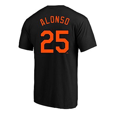 Men's Profile Pete Alonso Black Baltimore Orioles Big & Tall Name & Number T-Shirt