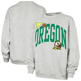 Women's '47 Gray Oregon Ducks Icon Fleece Sweatshirt