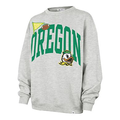 Women's '47 Gray Oregon Ducks Icon Fleece Sweatshirt