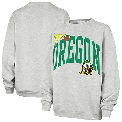 Women's '47 Gray Oregon Ducks Icon Fleece Sweatshirt
