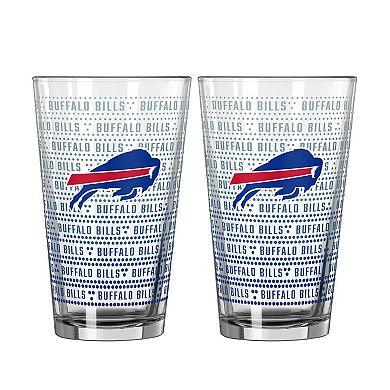 Logo Brands Buffalo Bills Two-Pack Chant Fade 16oz. Pint Glass Set