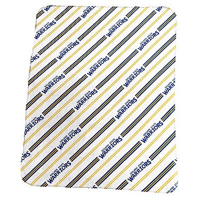 Golden State Warriors Classic Vertical Stripe Fleece Throw Blanket