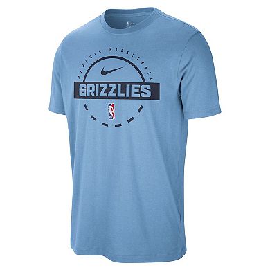 Men's Nike Light Blue Memphis Grizzlies Authentic Practice T-Shirt