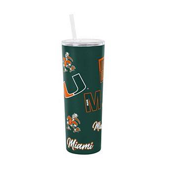 Logo Brands Miami Hurricanes 30oz Dreamweave Straw Tumbler