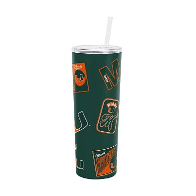 Logo Brands Miami Hurricanes 30oz Dreamweave Straw Tumbler