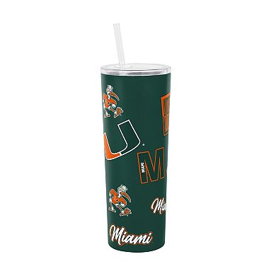 Logo Brands Miami Hurricanes 30oz Dreamweave Straw Tumbler