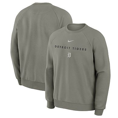 Men's Nike Green Detroit Tigers Statement Primary Raglan Dri-FIT Sweatshirt