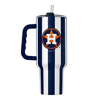 Logo Brands Houston Astros 40oz Vertical Stripe Powder Coat Tumbler