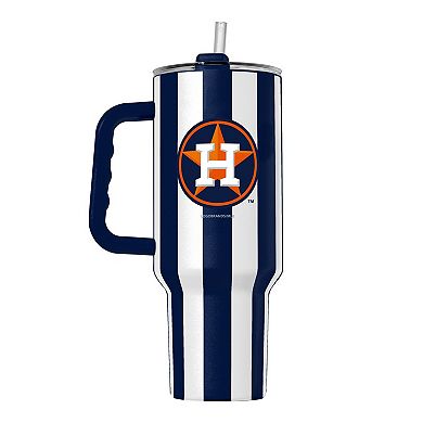 Logo Brands Houston Astros 40oz Vertical Stripe Powder Coat Tumbler